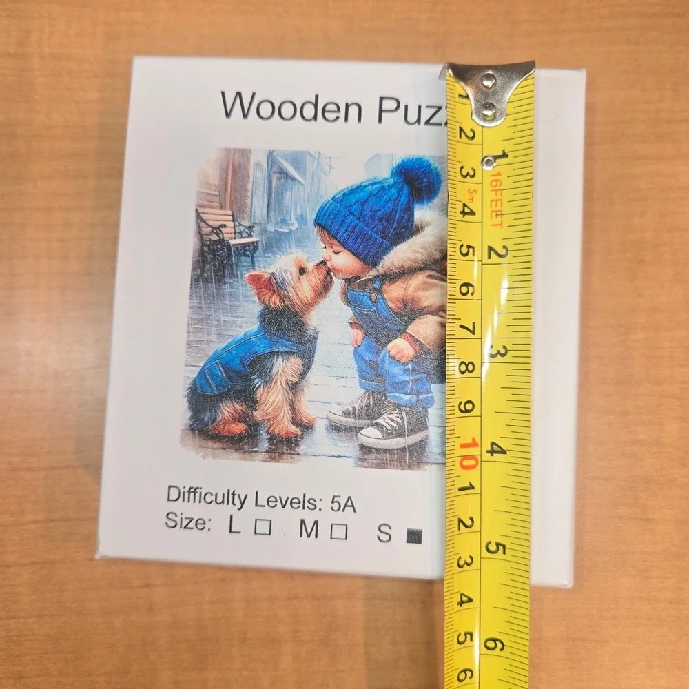 Wooden Puzzle‎ Puppy Dog and Boy Pieces are shapes of animals 5